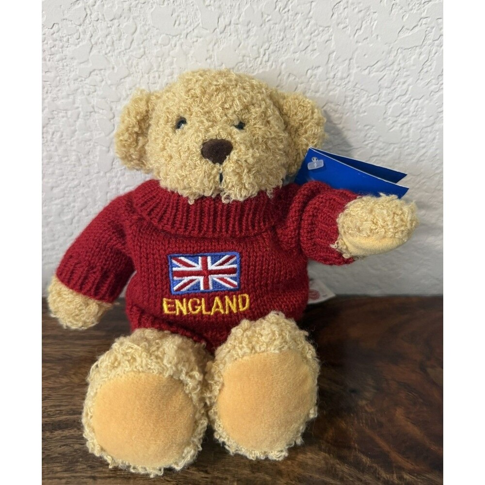 The English Teddy Bear Company Bear In England Sweater Simply Soft Collection 9”